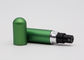 Le jet de parfum en verre rechargeable de la taille 5ml de doigt met l'appareil de contrôle en bouteille vert mat de parfum